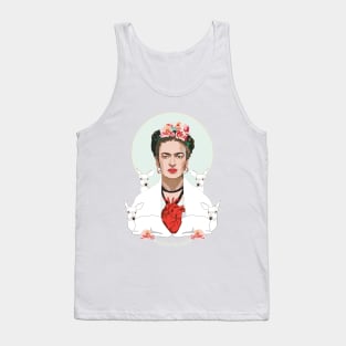 Frida Kahlo (white) Tank Top